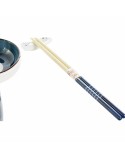 Conjunto de sushi DKD Home Decor 34 x 29,5 x 7,3 cm Porcelana Azul Branco Oriental (34 x 29,5 x 7,3 cm)