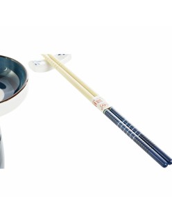 Sushi-Set DKD Home Decor 34 x 29,5 x 7,3 cm Porzellan Blau Weiß Orientalisch (34 x 29,5 x 7,3 cm)