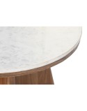 Mesa de Centro DKD Home Decor Mármore Acácia (70 x 70 x 43 cm)