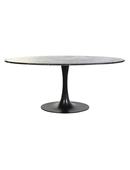 Mesa de Jantar DKD Home Decor Preto Metal Mármore 180 x 100 x 76 cm Mesa de Jantar DKD Home Decor Preto Metal Mármore 180 x 100 x 76 cm
