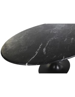Mesa de Jantar DKD Home Decor Preto Metal Mármore 180 x 100 x 76 cm