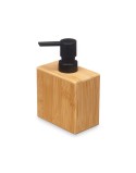 Dispensador de Sabão Berilo 15342 Preto Bambu Plástico 9,7 x 15 x 5,8 cm (12 Unidades)