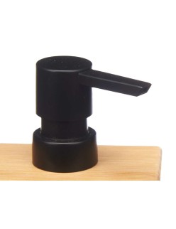 Dispensador de Sabão Berilo 15342 Preto Bambu Plástico 9,7 x 15 x 5,8 cm (12 Unidades)
