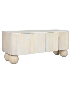 TV furniture Home ESPRIT White Mango wood 140 x 40 x 58 cm