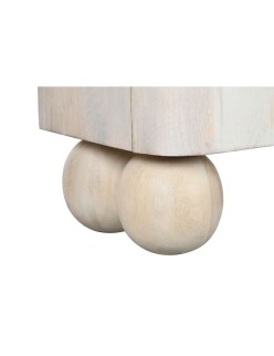 TV furniture Home ESPRIT White Mango wood 140 x 40 x 58 cm