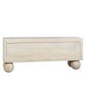 TV furniture Home ESPRIT White Mango wood 140 x 40 x 58 cm