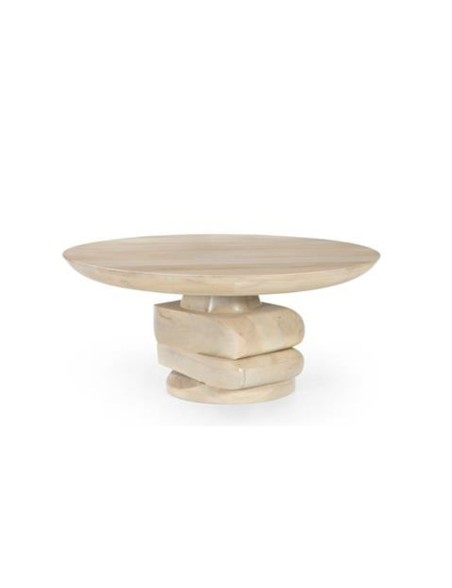 Mesa de Centro Home ESPRIT Madeira de mangueira 80 x 80 x 39 cm Mesa de Centro Home ESPRIT Madeira de mangueira 80 x 80 x 39 cm