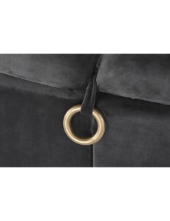 Banqueta DKD Home Decor Cinzento Metal (Recondicionado A)
