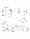 4-in-1 Schlafsessel InnovaGoods (Restauriert B)