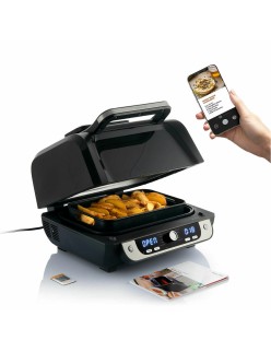 Fritadeira de Ar com Grill, Acessórios e Livro de Receitas InnovaGoods 3400 W Preto 6 L (Recondicionado A)