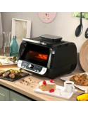 Friteuse à Air avec Gril, Accessoires et Livre de Recettes InnovaGoods 3400 W Noir 6 L (Reconditionné A)