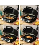 Friteuse à Air avec Gril, Accessoires et Livre de Recettes InnovaGoods 3400 W Noir 6 L (Reconditionné A)