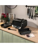 Friteuse à Air avec Gril, Accessoires et Livre de Recettes InnovaGoods 3400 W Noir 6 L (Reconditionné A)
