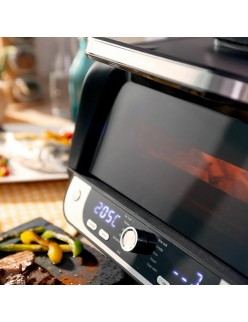 Friteuse à Air avec Gril, Accessoires et Livre de Recettes InnovaGoods 3400 W Noir 6 L (Reconditionné A)