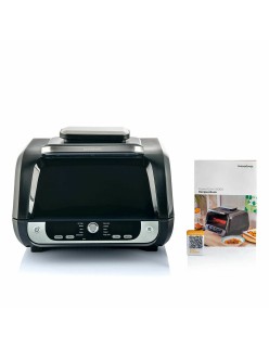 Friteuse à Air avec Gril, Accessoires et Livre de Recettes InnovaGoods 3400 W Noir 6 L (Reconditionné A)