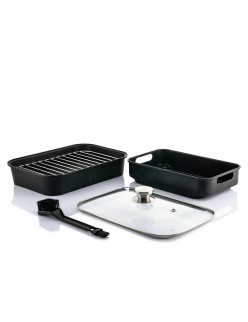 Friteuse à Air avec Gril, Accessoires et Livre de Recettes InnovaGoods 3400 W Noir 6 L (Reconditionné A)