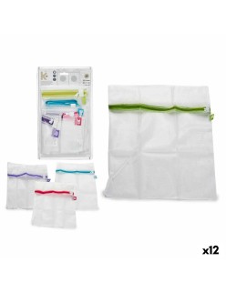 Set de Bolsas Máquina de lavar Multicolor Plástico (12 Unidades)