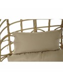 Poltrona de jardim DKD Home Decor Castanho 90 x 70 x 110 cm Bege Metal Rotim sintético (90 x 65 x 193 cm)