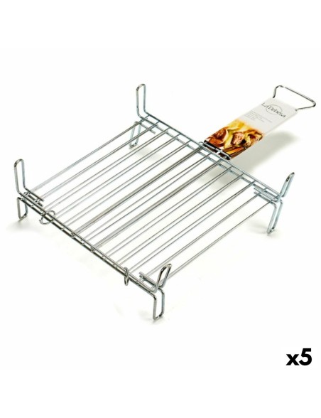 Grelhador Duplo 35 x 35 cm Aço zincado (5 Unidades)