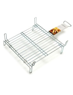 Grelhador Duplo 40 x 40 cm Aço zincado (5 Unidades)