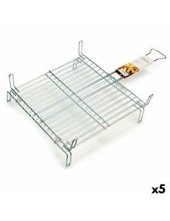 Grelhador Duplo 45 x 45 cm Aço zincado (5 Unidades)