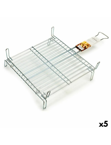 Grelhador Duplo 45 x 45 cm Aço zincado (5 Unidades)