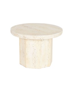 Mesa de Apoio Pequena Home ESPRIT Bege Magnésio 60 x 60 x 41,9 cm