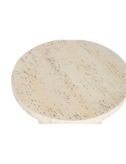 Mesa de Apoio Pequena Home ESPRIT Bege Magnésio 60 x 60 x 41,9 cm