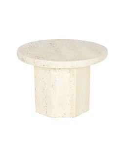 Mesa de Apoio Pequena Home ESPRIT Bege Magnésio 60 x 60 x 41,9 cm