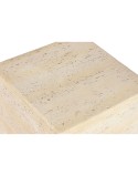 Mesa de Apoio Pequena Home ESPRIT Bege Magnésio 40 x 40 x 40 cm