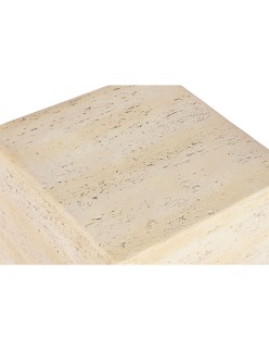 Mesa de Apoio Pequena Home ESPRIT Bege Magnésio 40 x 40 x 40 cm