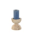 Kerzenschale Home ESPRIT Beige Magnesium 12 x 12 x 12,7 cm