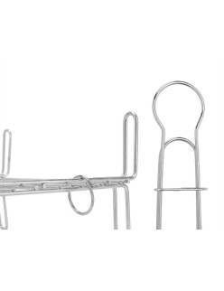 Grill Double 30 x 30 cm Verzinkter Stahl (5 Stück)