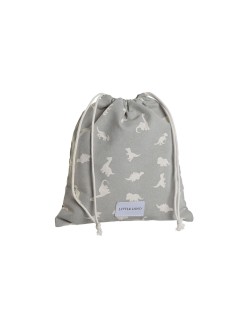 Child's Backpack Bag DKD Home Decor White Grey 24 x 2 x 26 cm (2 Units)