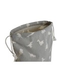 Child's Backpack Bag DKD Home Decor White Grey 24 x 2 x 26 cm (2 Units)