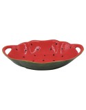 Snack Bowl Home ESPRIT Red Green Stoneware Watermelon 30 x 19,5 x 7,5 cm