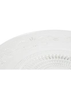Flat Plate Home ESPRIT Transparent Crystal 29 x 29 x 9,2 cm