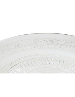 Flat Plate Home ESPRIT Transparent Crystal 33 x 33 x 9,4 cm