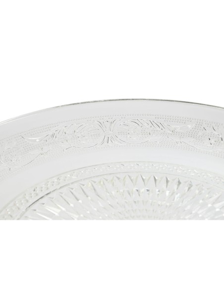 Flat Plate Home ESPRIT Transparent Crystal 33 x 33 x 9,4 cm