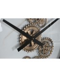 Wall Clock Home ESPRIT White Black Golden Metal 142 X 9 X 142 cm