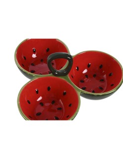 Snack Bowl Home ESPRIT Red Green Stoneware Watermelon 23 x 22 x 10,5 cm