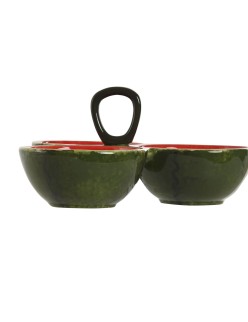 Snack Bowl Home ESPRIT Red Green Stoneware Watermelon 23 x 22 x 10,5 cm