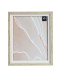 Photo frame Brown White 24 x 2 x 29 cm Crystal Beige Plastic