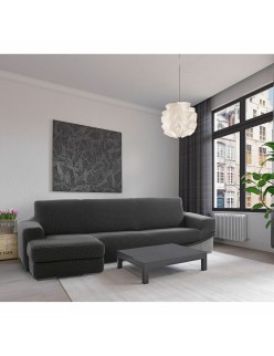 Capa para chaise longue de braço curto esquerdo Sofaskins Cinzento escuro (Recondicionado A)