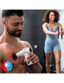 Pistola de Massagem Muscular com Frio e Calor Hokgun InnovaGoods Branco/Preto (Recondicionado B)