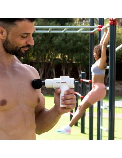 Pistola de Massagem Muscular com Frio e Calor Hokgun InnovaGoods Branco/Preto (Recondicionado B)