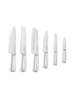 Set of Kitchen Knives and Stand Smeg KBSF02PB Blue Stainless steel
