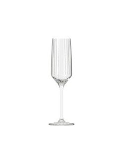 Coupe de champagne Inde Carre optics 6 Pièces