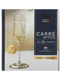 Copo de champanhe Inde Carre optics 6 Peças