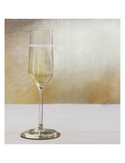 Coupe de champagne Inde Carre optics 6 Pièces
